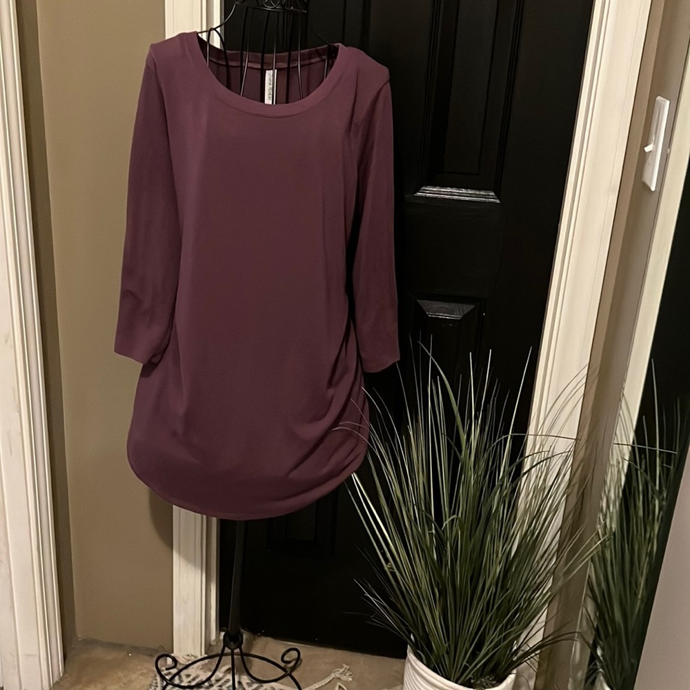 Long sleeve plum shirt